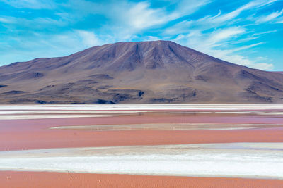 Scenic view of desert against sky