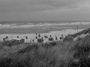 Storm at the beach of juist