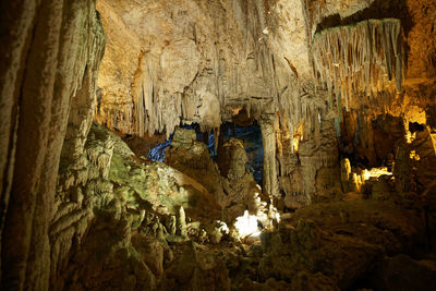 Rock formation in cave