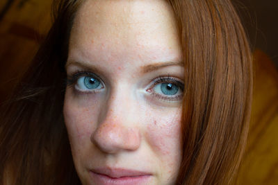 Close-up portrait of woman