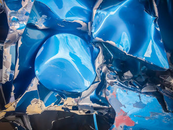 High angle view of balloons in water