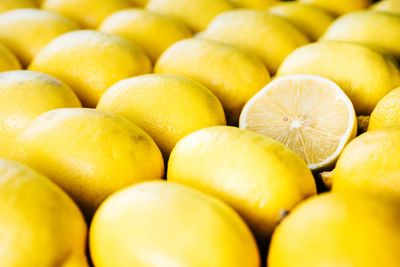 Full frame shot of fruits in market