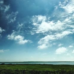 Scenic view of sea against sky