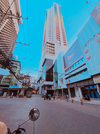 Low angle view of buildings against sky