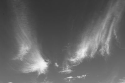 Low angle view of clouds in sky