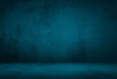 Abstract image of empty blue wall