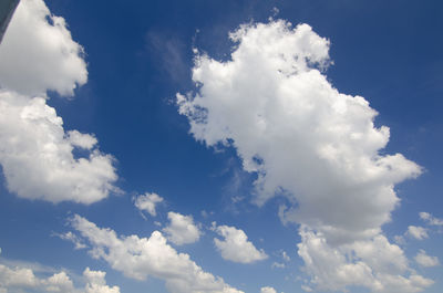 Low angle view of clouds in sky