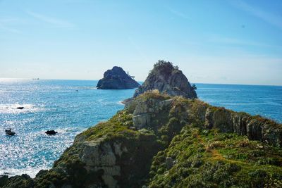 Scenic view of sea against sky