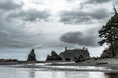 Panoramic view of sea against sky