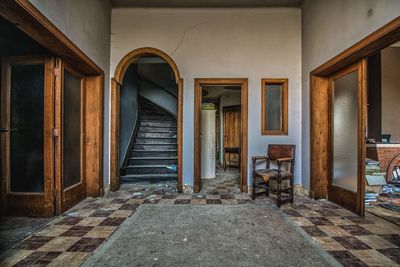 Empty corridor of building