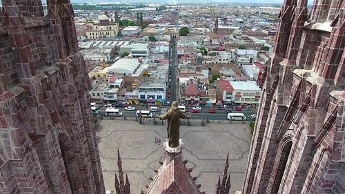 Aerial view of city