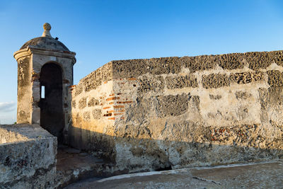 View of bell tower against clear sky