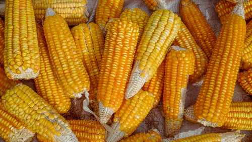 Full frame shot of yellow for sale in market