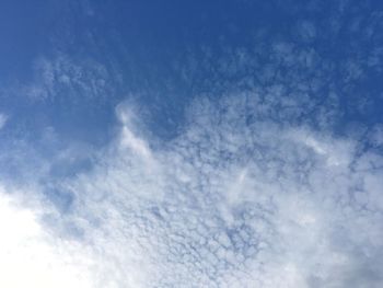 Low angle view of clouds in sky