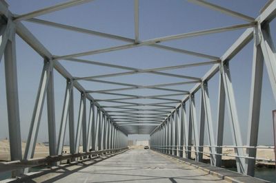 Bridge against clear sky