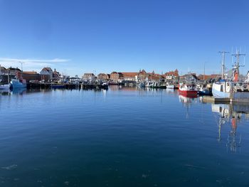 Boats in harbor