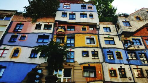 Low angle view of building against sky