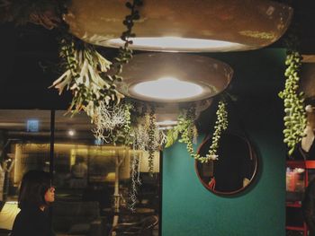 Close-up of illuminated light bulb