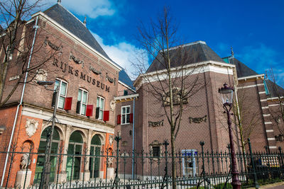 Low angle view of historic building against sky