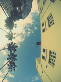 Low angle view of building against sky