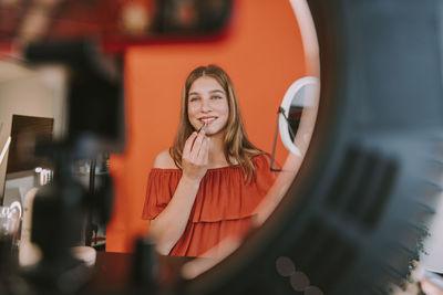 Portrait of a smiling young woman