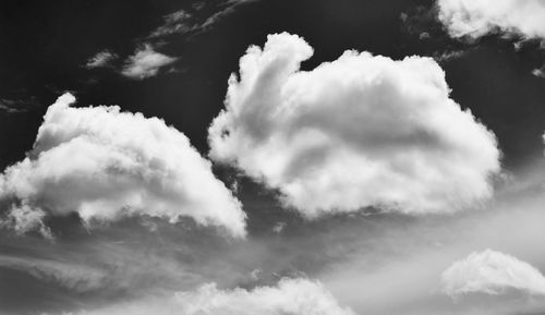 Low angle view of cloudy sky
