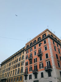 Low angle view of building against clear sky