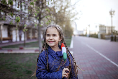 Portrait of smiling girl