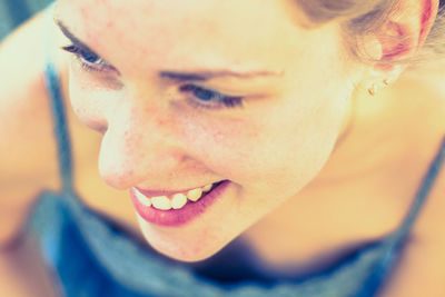 Close-up of young woman