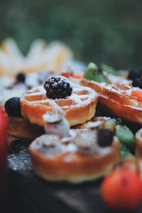 Close-up of dessert in plate