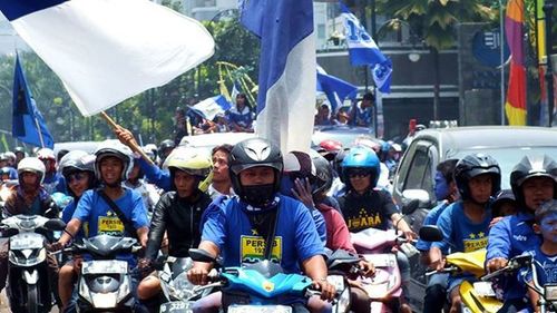 Group of people in stadium