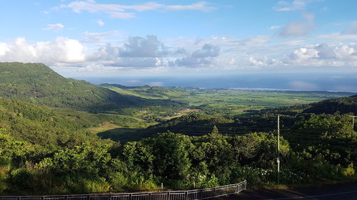 Scenic view of landscape against sky