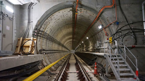 Bangkok mrt tunnel under construction