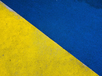 Full frame shot of yellow painted wall