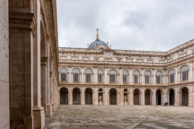 Low angle view of historical building