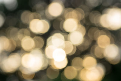 Defocused image of lights