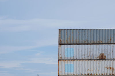 Low angle view of building against sky