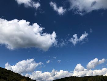 Low angle view of clouds in sky