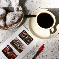 Close-up of coffee on table