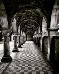 Corridor of historic building