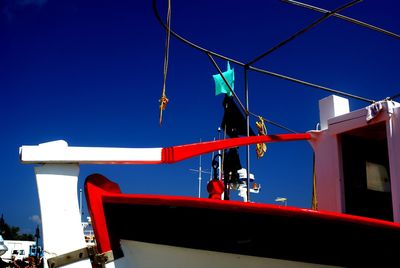 Men against blue sky