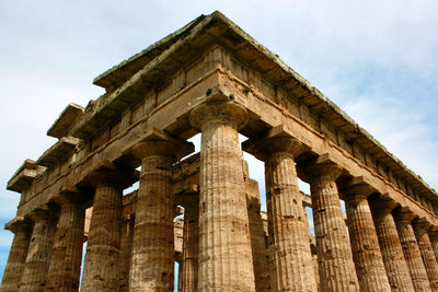 Low angle view of historical building