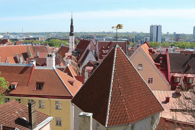 Panoramic view of tallinn, estonia 
