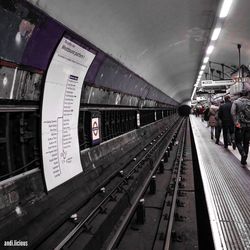 Railroad station platform