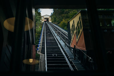 Train at railroad station