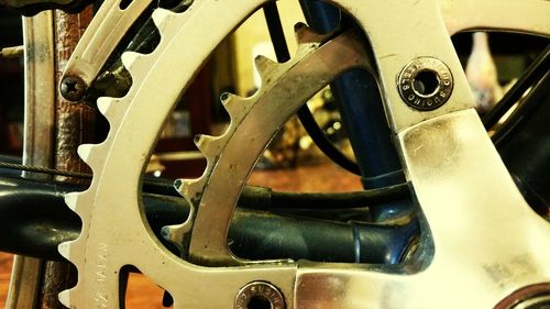 Close-up of machine part