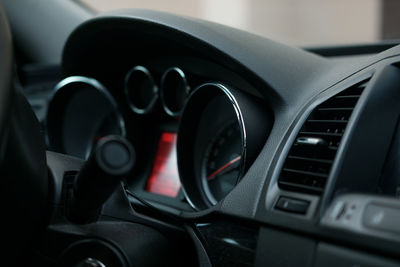 Close-up of vintage car