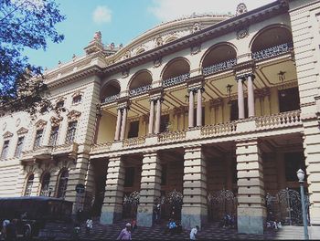 Low angle view of historical building