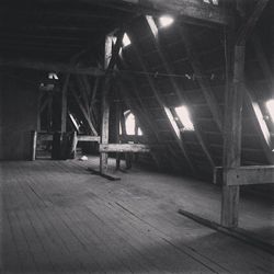 Interior of abandoned building