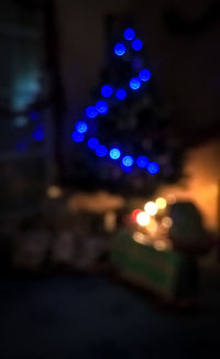 Defocused lights at night